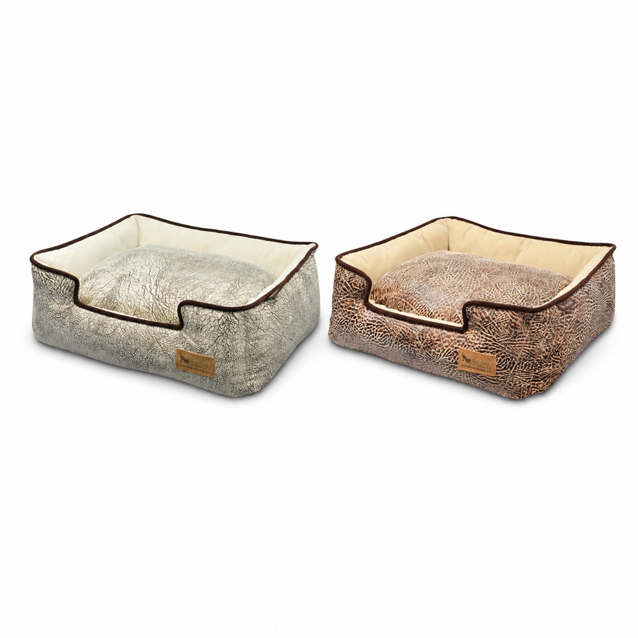 Savannah Lounge Bed 灰棕與棕褐兩色完整商品合照