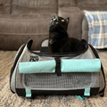 美國TRAVELCAT 貓旅行THE TRANSPURRTER呼嚕嚕多功能寵物外出包(薄荷綠)_5 美國TRAVELCAT 貓旅行THE TRANSPURRTER呼嚕嚕多功能寵物外出包(薄荷綠)_5