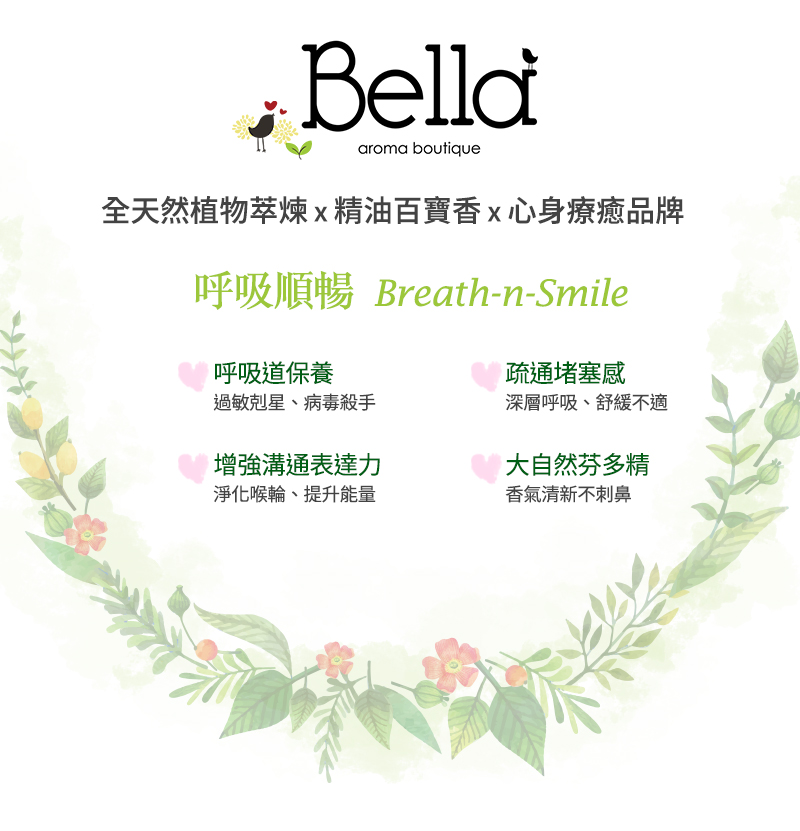 貝拉香氛&貝拉愛氛饗,呼吸順暢,複方精油,精油推薦,滾珠瓶,按摩油