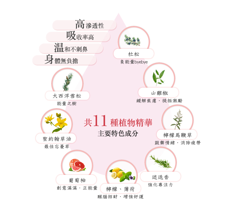 貝拉香氛&貝拉愛氛饗,神情氣爽,複方精油,精油推薦,植物精華,植萃,成份