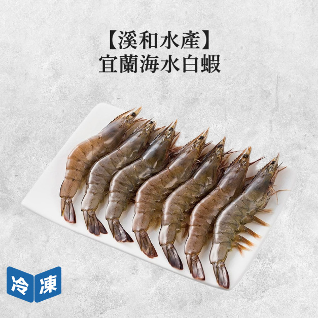 【溪和水產】宜蘭海水白蝦-260g/包 【溪和水產】宜蘭海水白蝦-260g/包
