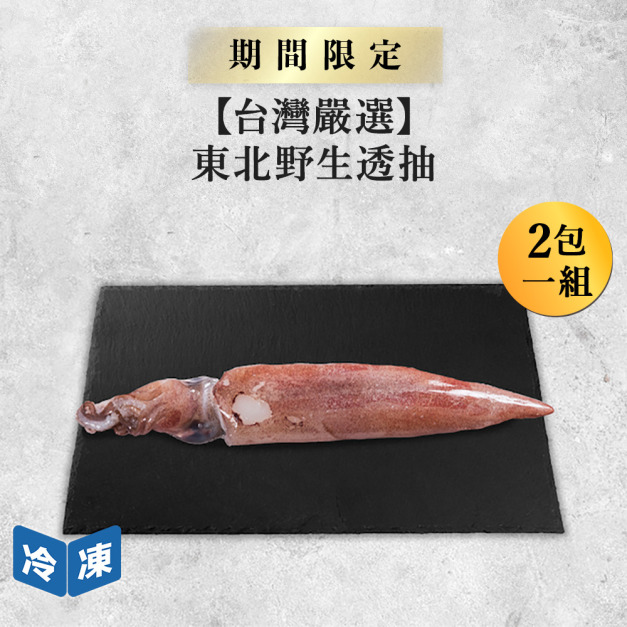 【台灣嚴選】東北手釣透抽 |300g-400g 【台灣嚴選】東北手釣透抽 |300g-400g