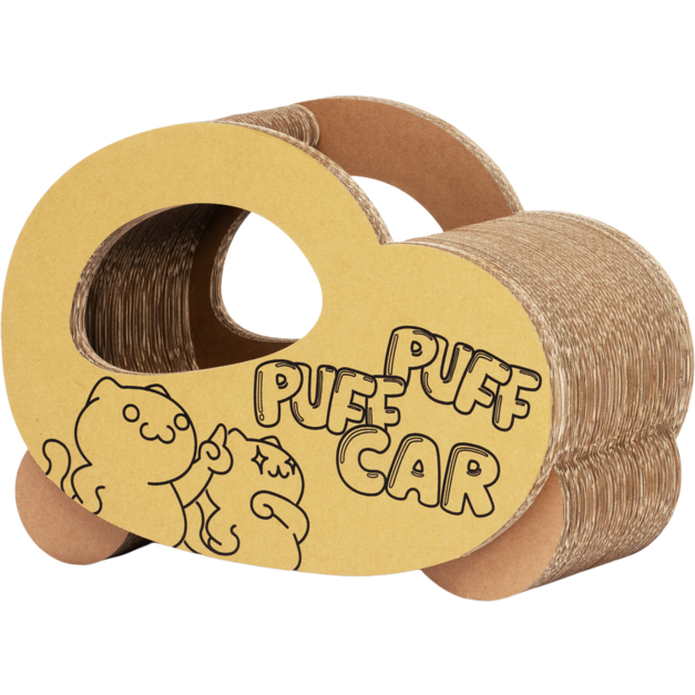 【展示品】噗噗車(雙喵) 貓抓板