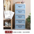 《真心良品》貝爾5層收納櫃(附輪) 100L-1入組(分色)_4 《真心良品》貝爾5層收納櫃(附輪) 100L-1入組(分色)_4