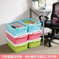 《真心良品》棉花糖附蓋收納整理箱17L(6入)-三色混出_5 《真心良品》棉花糖附蓋收納整理箱17L(6入)-三色混出_5