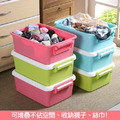 《真心良品》棉花糖附蓋收納整理箱17L(6入)-三色混出_3 《真心良品》棉花糖附蓋收納整理箱17L(6入)-三色混出_3