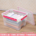 《真心良品》四面環扣密封整理箱(25.5L)-6入 (顏色隨機)_1 《真心良品》四面環扣密封整理箱(25.5L)-6入 (顏色隨機)_1