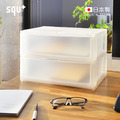 【日本squ+】Posdeco日製39cm面寬抽屜收納箱(2大高抽)-3色可選(分色) 【日本squ+】Posdeco日製39cm面寬抽屜收納箱(2大高抽)-3色可選(分色)