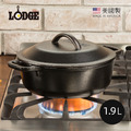 【美國LODGE】美國製雙耳鑄鐵荷蘭鍋-1.9L 【美國LODGE】美國製雙耳鑄鐵荷蘭鍋-1.9L