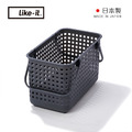 【日本like-it】日製可堆疊加高洗衣隙縫籃-M(分色)_1 【日本like-it】日製可堆疊加高洗衣隙縫籃-M(分色)_1