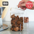 【日本霜山】多用途耐熱玻璃儲物罐(附蓋)-680ml-3入_2 【日本霜山】多用途耐熱玻璃儲物罐(附蓋)-680ml-3入_2