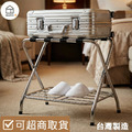 【Roomix】台灣製|折疊行李箱架|附置鞋層(71054RD)_1 【Roomix】台灣製|折疊行李箱架|附置鞋層(71054RD)_1