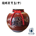 【聚寶盆】圓球形聚寶盆 _招財進寶款_附紅色雙錢綁帶 (無底座)_1 【聚寶盆】圓球形聚寶盆 _招財進寶款_附紅色雙錢綁帶 (無底座)_1