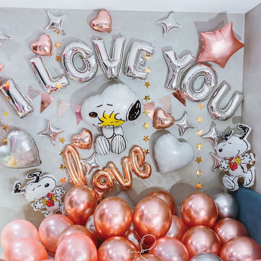 【即將完售】可愛史努比告白氣球套餐 【即將完售】可愛史努比告白氣球套餐