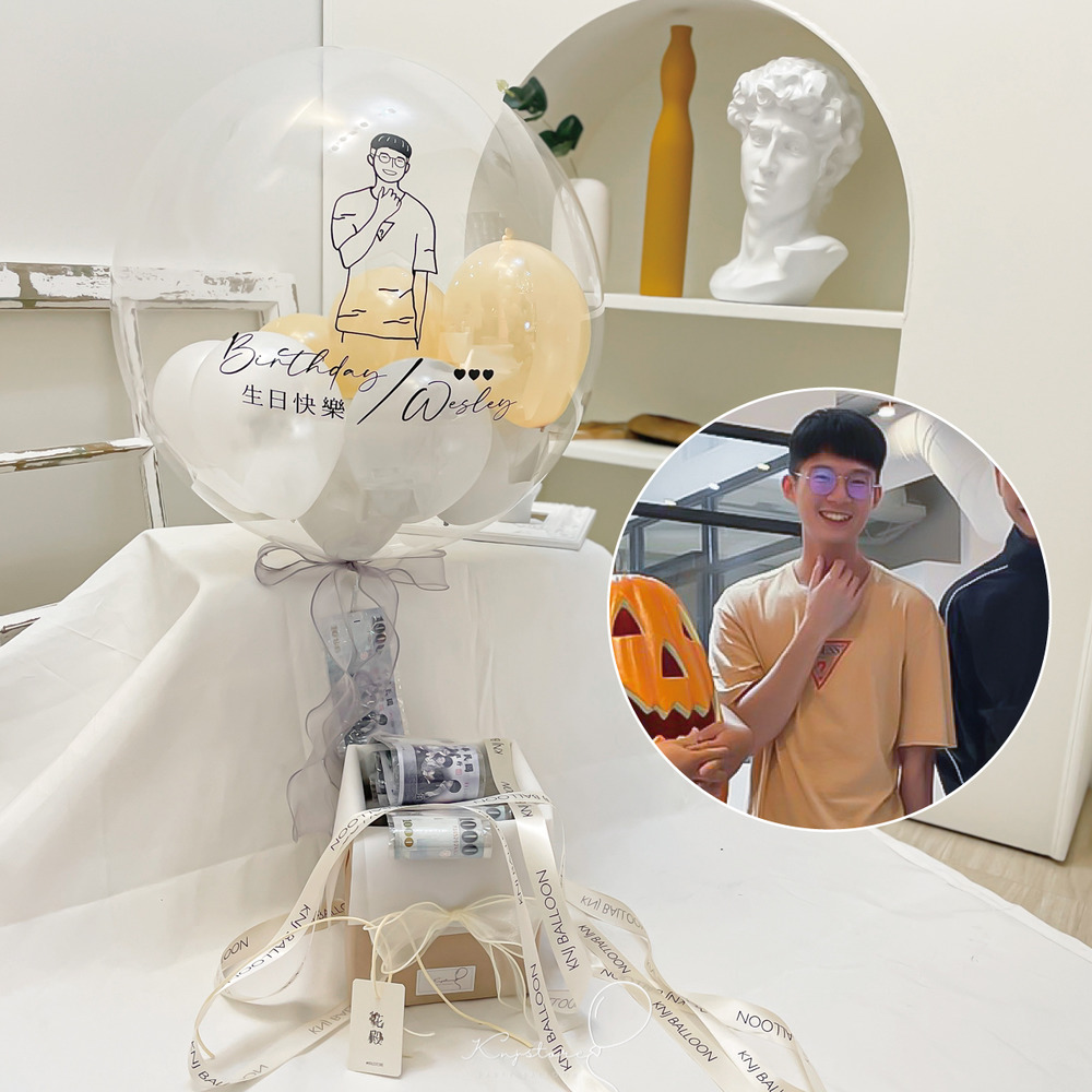 【原創新品】似顏繪.驚喜飛天鈔票熱氣球 【原創新品】似顏繪.驚喜飛天鈔票熱氣球