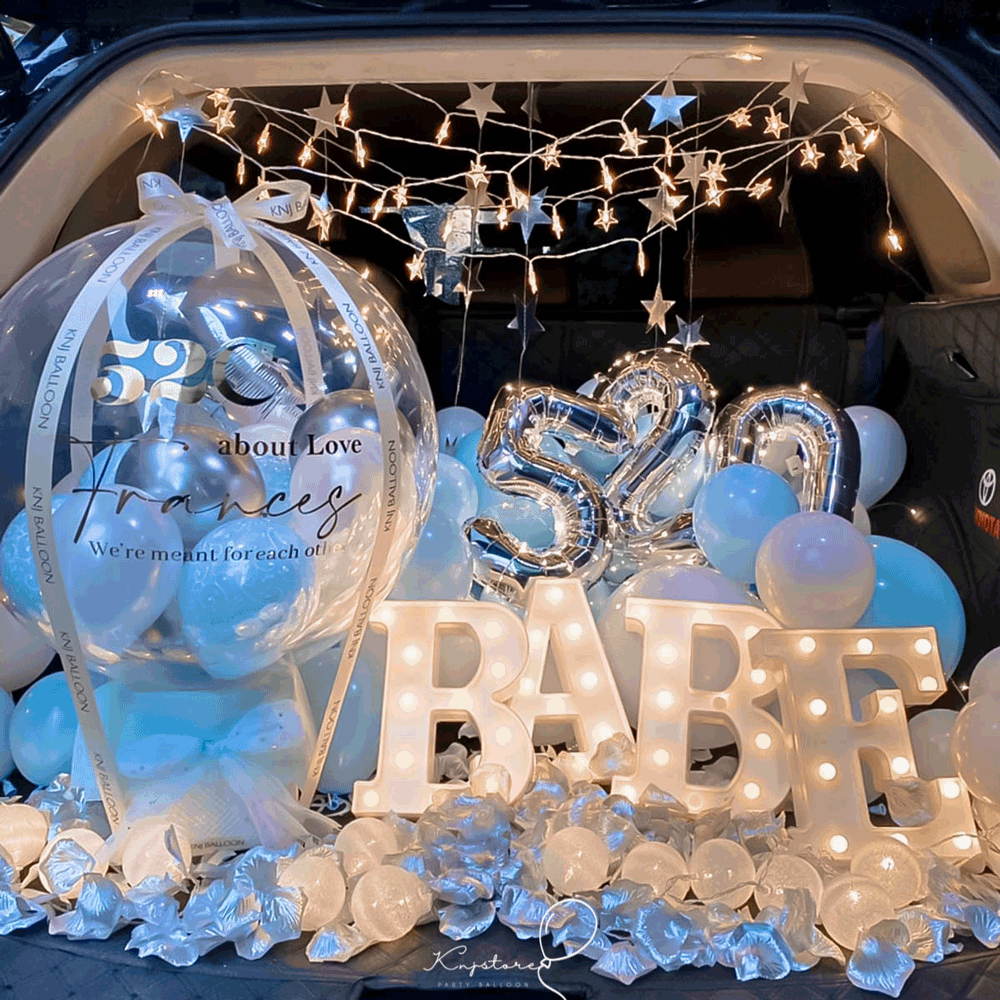 【告白首選】蔚藍驚喜告白後車廂佈置 【告白首選】蔚藍驚喜告白後車廂佈置