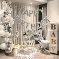 【店長推薦】銀白仙境生日氣球套餐 【店長推薦】銀白仙境生日氣球套餐