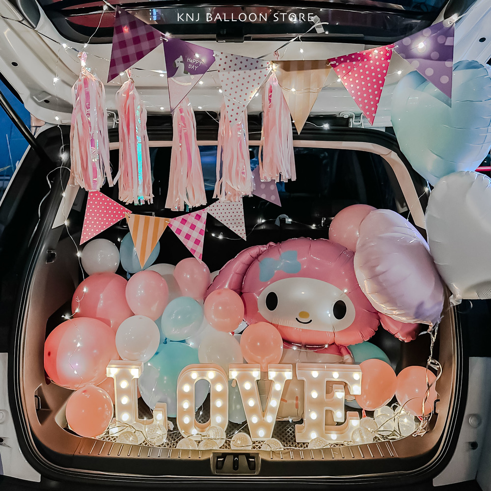 【店長推薦】可愛美樂蒂告白車廂佈置 【店長推薦】可愛美樂蒂告白車廂佈置