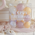 粉膚韓式氣球花組合(鬱金香3朵花束&氣球蛋糕帽&氣球禮物盒)_4 粉膚韓式氣球花組合(鬱金香3朵花束&氣球蛋糕帽&氣球禮物盒)_4