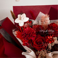 紅絲絨.三朵永生玫瑰花束 _1 紅絲絨.三朵永生玫瑰花束 _1