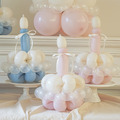 粉藍韓式氣球花組合(迷你蛋糕帽)_1 粉藍韓式氣球花組合(迷你蛋糕帽)_1