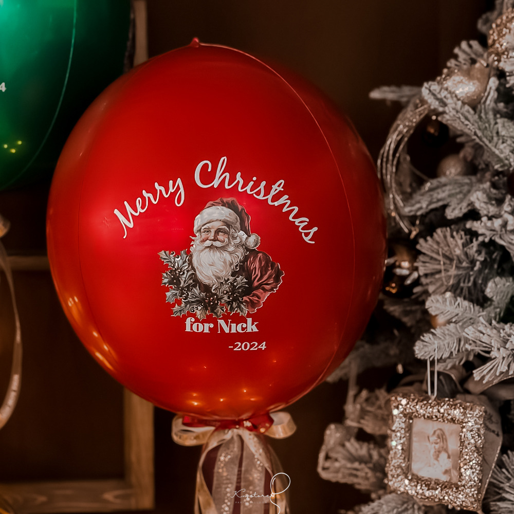 【聖誕節限定】經典質感聖誕紅宇宙球 【聖誕節限定】經典質感聖誕紅宇宙球