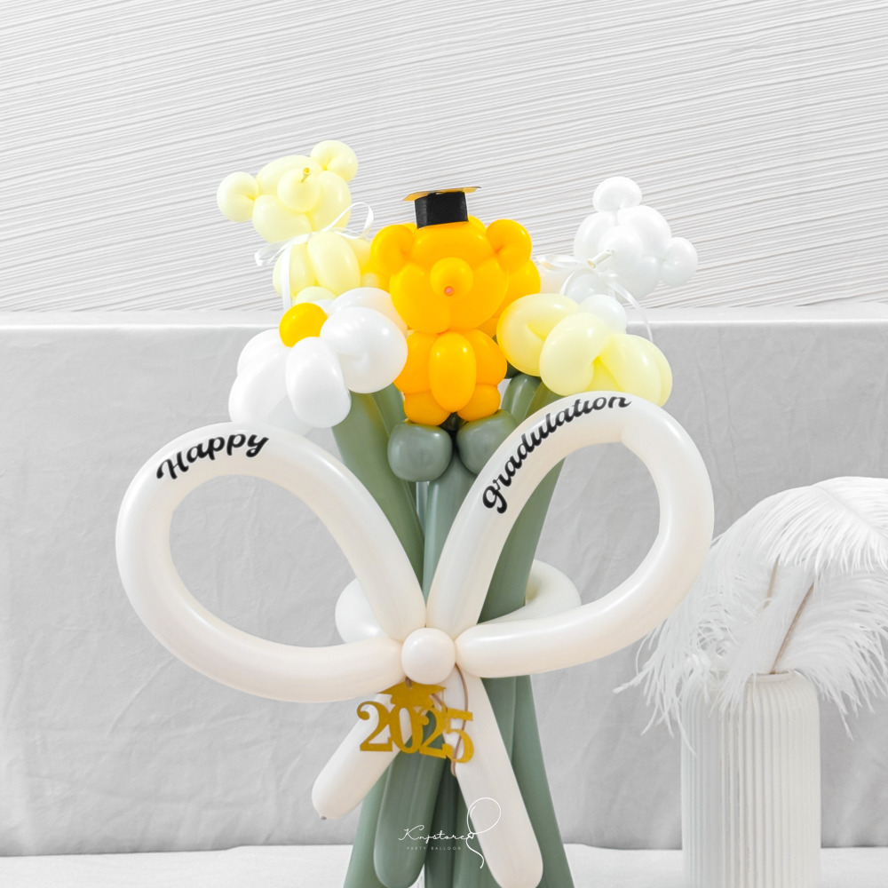 【畢業季限定】小熊畢業氣球花束.暖陽 【畢業季限定】小熊畢業氣球花束.暖陽