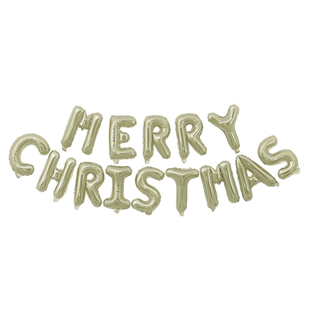 聖誕快樂字母氣球(杏色) 聖誕快樂字母氣球(杏色)