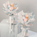 夏日馬卡龍永生玫瑰花束_1 夏日馬卡龍永生玫瑰花束_1