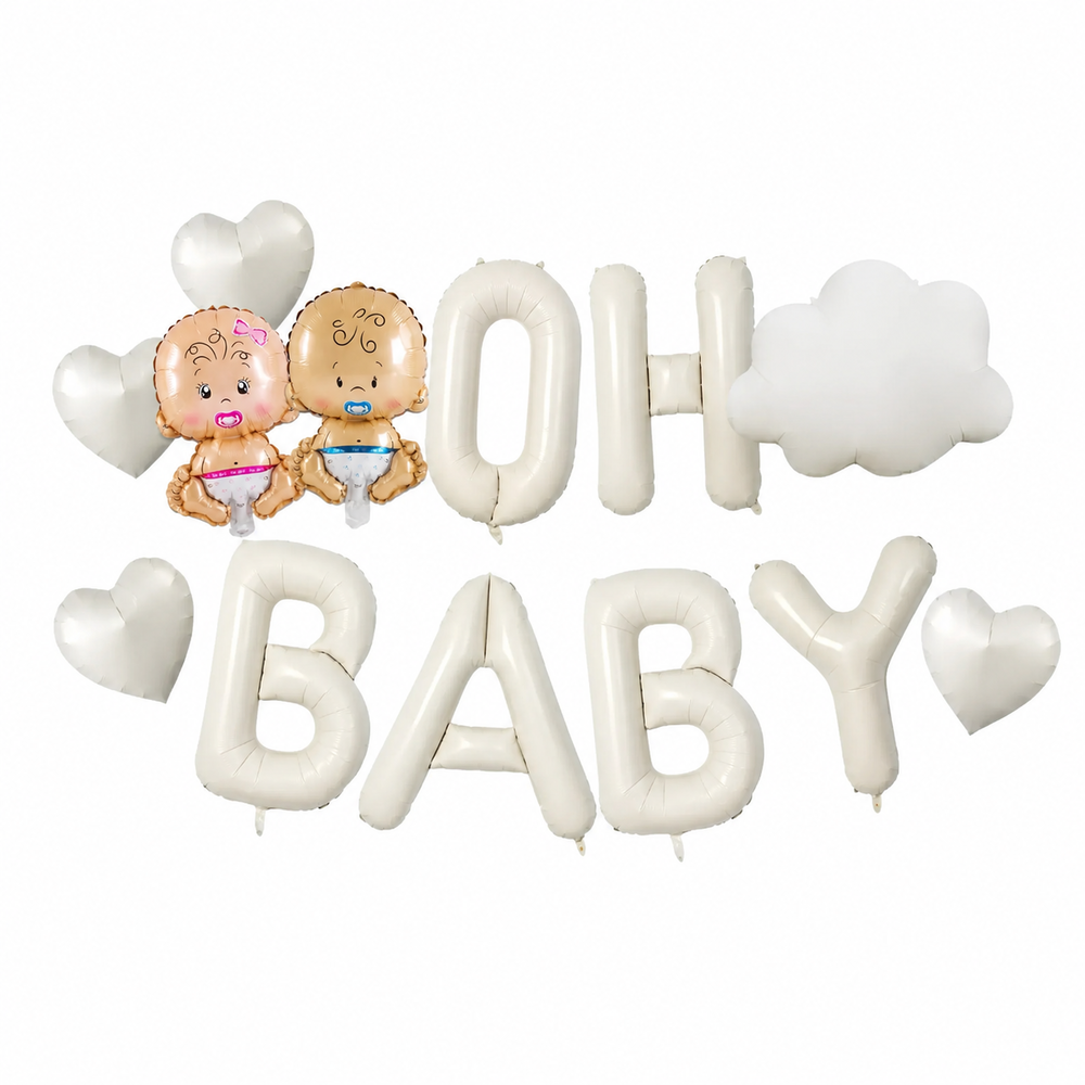 OH BABY字母氣球套組 OH BABY字母氣球套組