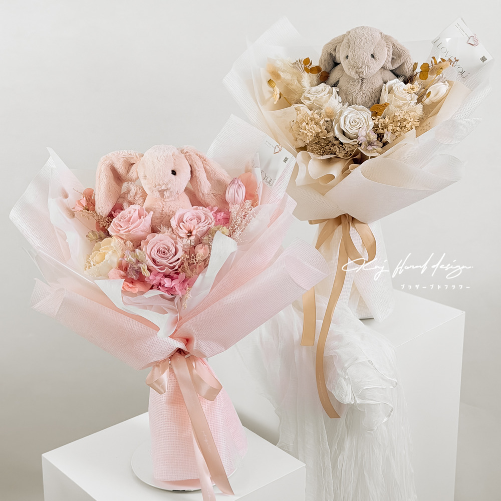 Jellycat 兔兔永生花束 Jellycat 兔兔永生花束
