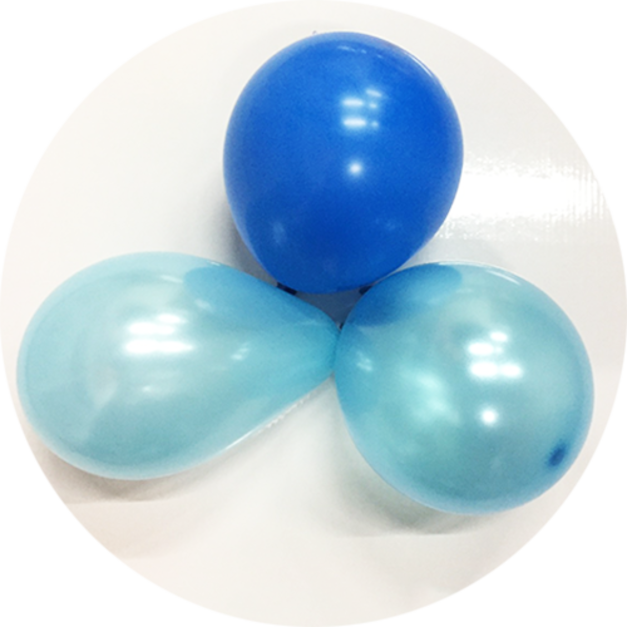 藍色系氣球