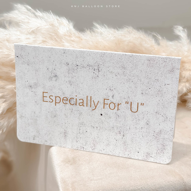 Especially for "U"