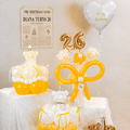 蜜糖系列生日氣球花組合(小熊蛋糕花&歲數氣球花&愛心氣球) 蜜糖系列生日氣球花組合(小熊蛋糕花&歲數氣球花&愛心氣球)