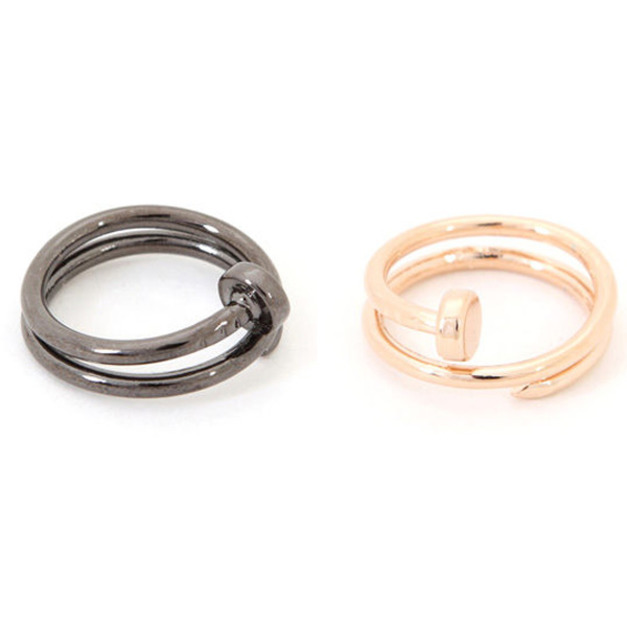 簡約好感環繞小釘子戒指 3色 簡約好感環繞小釘子戒指 3色