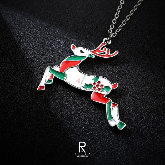 豪華深冬繽紛聖誕麋鹿項鍊 豪華深冬繽紛聖誕麋鹿項鍊