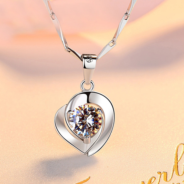 頂級S999純銀心動時分鎖骨項鍊 頂級S999純銀心動時分鎖骨項鍊