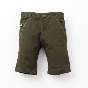 夏日紳士棉質短褲-軍綠 夏日紳士棉質短褲-軍綠