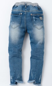 個性褲管不規則劃破牛仔褲 個性褲管不規則劃破牛仔褲