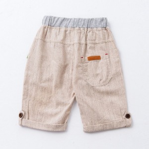 涼夏棉麻短褲-卡其 涼夏棉麻短褲-卡其