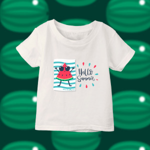 西瓜哥躺沙灘 T恤-小孩款 西瓜哥躺沙灘 T恤-小孩款