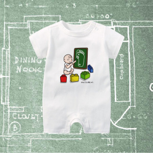 寶寶和積木的神秘計畫 短袖連身衣 寶寶和積木的神秘計畫 短袖連身衣