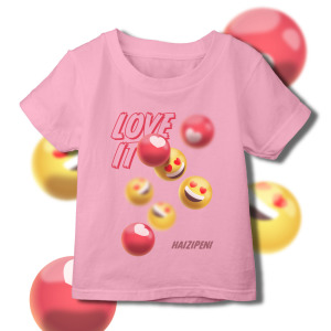 表情符號LOVE IT T恤 童 表情符號LOVE IT T恤 童