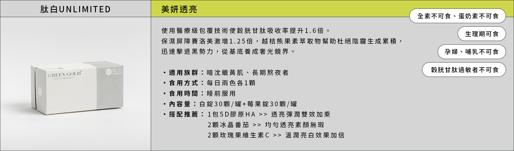 GREENGOLD 肽白