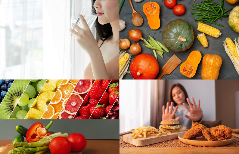 生活和飲食絕對是最基礎的,像是金字塔的最底層,如果底層沒做好不穩,上層的保健品加強的效果都是有限的。飲食上 多喝水 補充富含維生素A的食物 補充富含維生素C的食物 補充富含穀胱甘肽的食物 少吃油炸食物