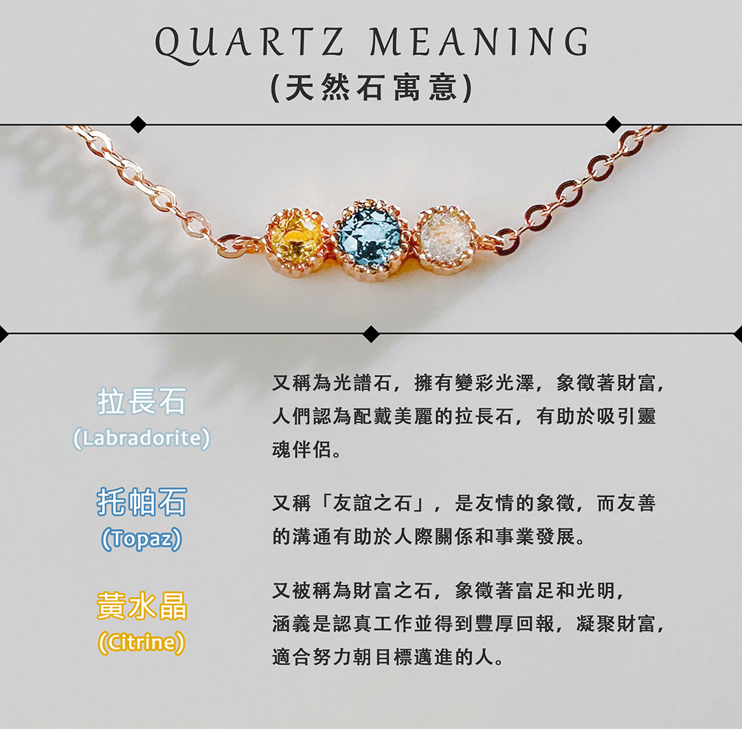 拉長石&托帕石&黃水晶