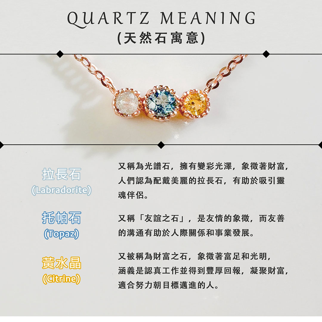 拉長石&托帕石&黃水晶