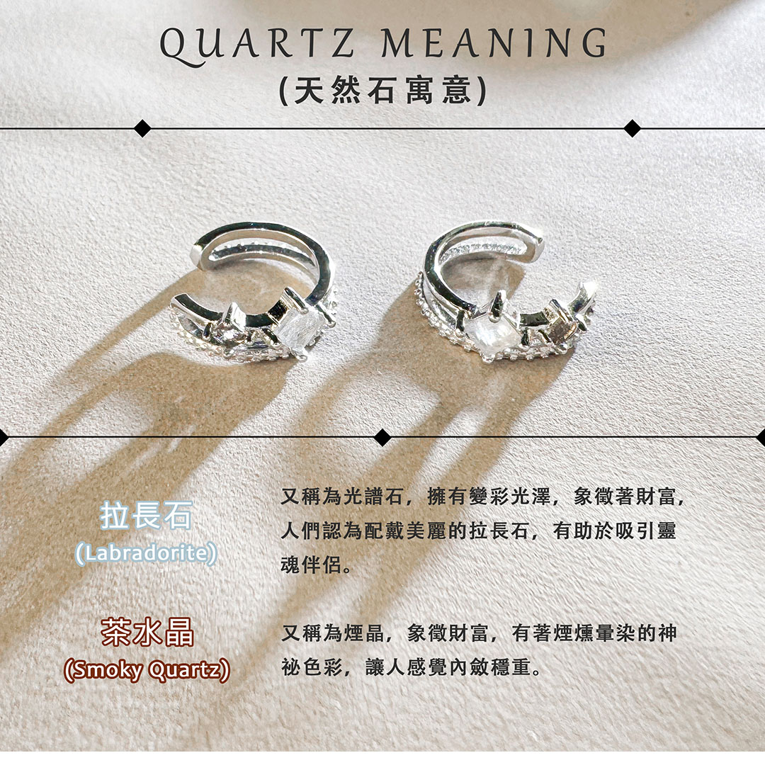 茶水晶 ‧ 拉長石