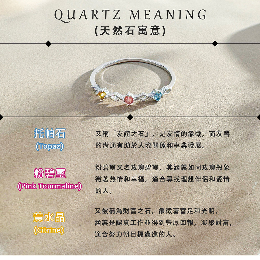 托帕石 ‧ 粉碧璽 ‧ 黃水晶