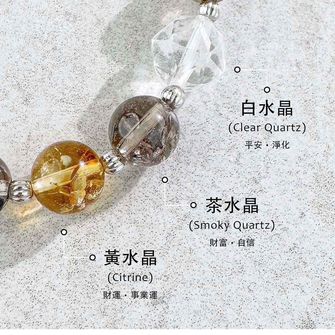 白水晶 ‧ 茶水晶 ‧ 黃水晶